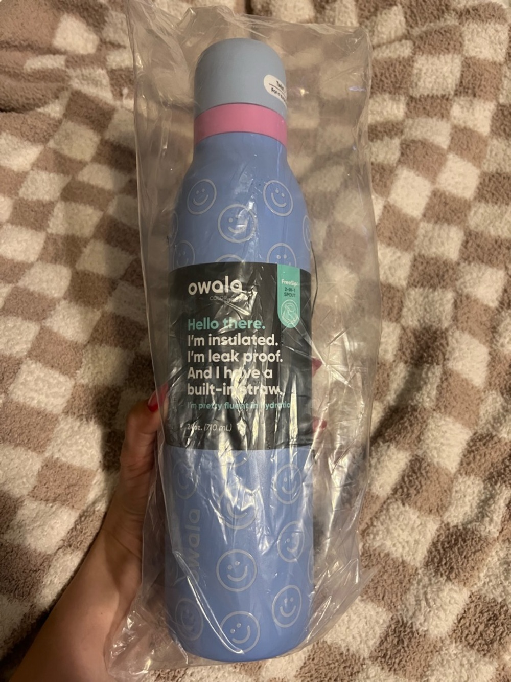 owala 24oz Color Drop Be Kind